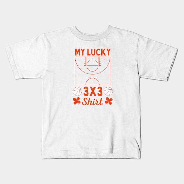 3x3 Funny Kids T-Shirt by footballomatic